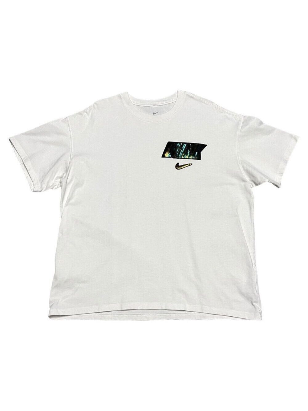 Nike Rayguns White Sequins FUNK Men's Swoosh Basketball T-Shirt - XL